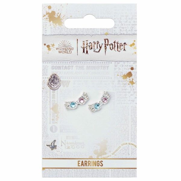 Harry Potter Silver Plated Luna Spectrespecs Stud Earrings - Image 2