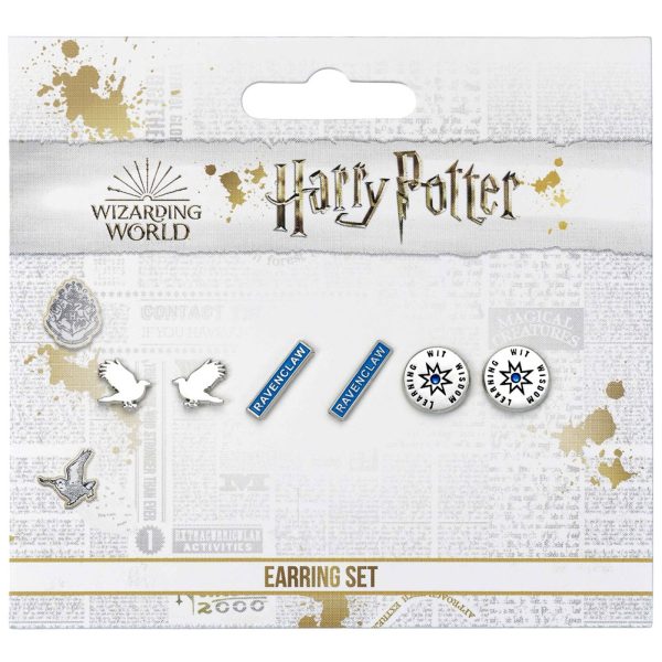 Harry Potter Silver Plated Earring Set Ravenclaw - Image 5