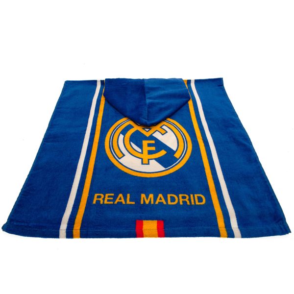 Real Madrid FC Kids Hooded Poncho - Image 2