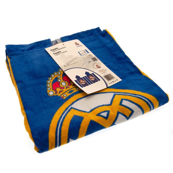 Real Madrid FC Kids Hooded Poncho - Image 3