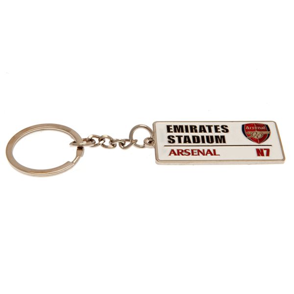 Arsenal FC Embossed Street Sign Keyring - Image 2