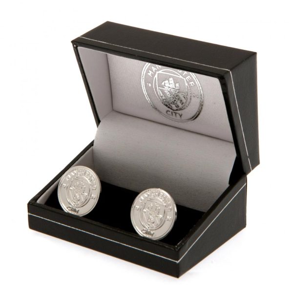 Manchester City FC Silver Plated Formed Cufflinks - Image 2