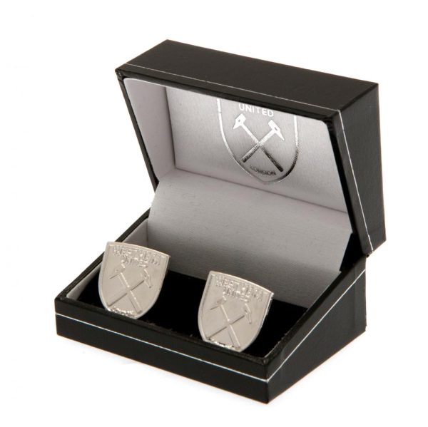 West Ham United FC Silver Plated Formed Cufflinks - Image 2