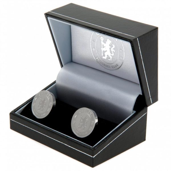 Chelsea FC Stainless Steel Formed Cufflinks - Image 2