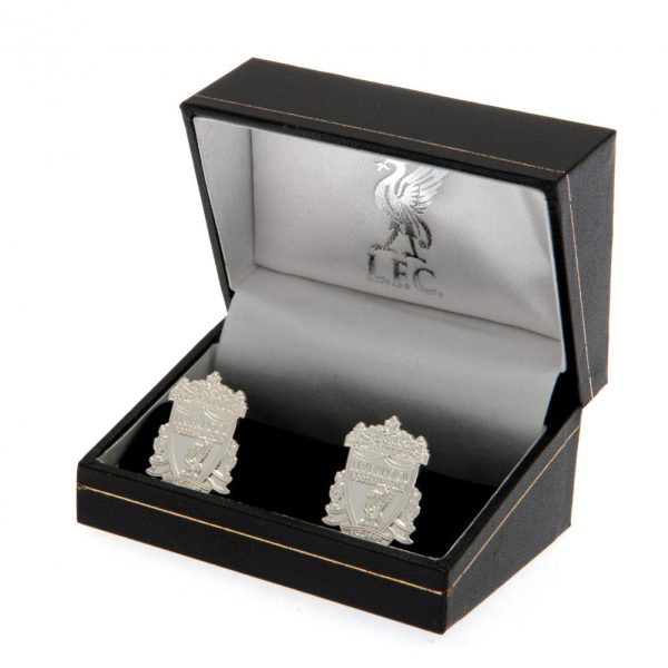 Liverpool FC Silver Plated Formed Crest Cufflinks - Image 2
