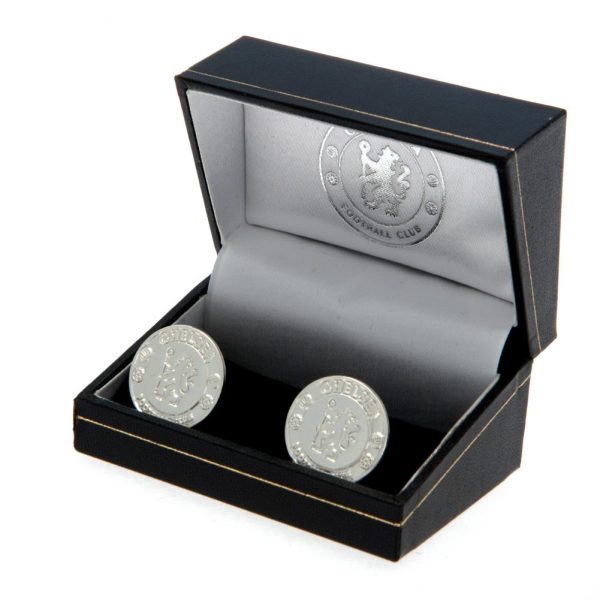 Chelsea FC Silver Plated Formed Cufflinks - Image 2