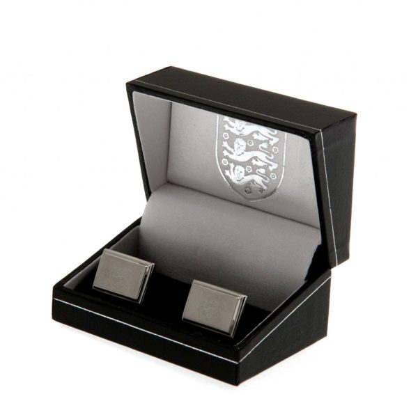 England FA Stainless Steel Cufflinks - Image 2