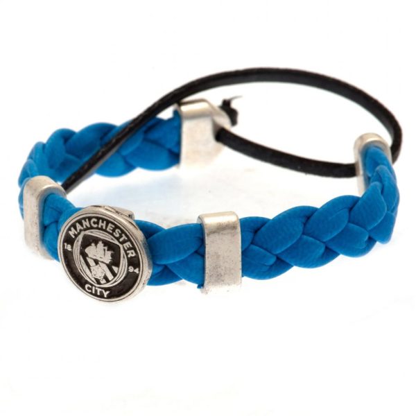 Manchester City FC PU Slider Bracelet - Image 3