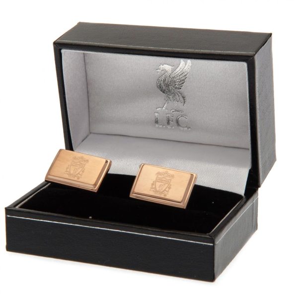 Liverpool FC Rose Gold Plated Cufflinks - Image 2