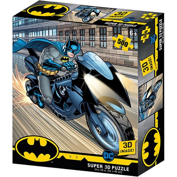 Batman 3D Image Puzzle 500pc Batcycle - Image 2