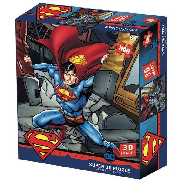 Superman 3D Image Puzzle 500pc - Image 2
