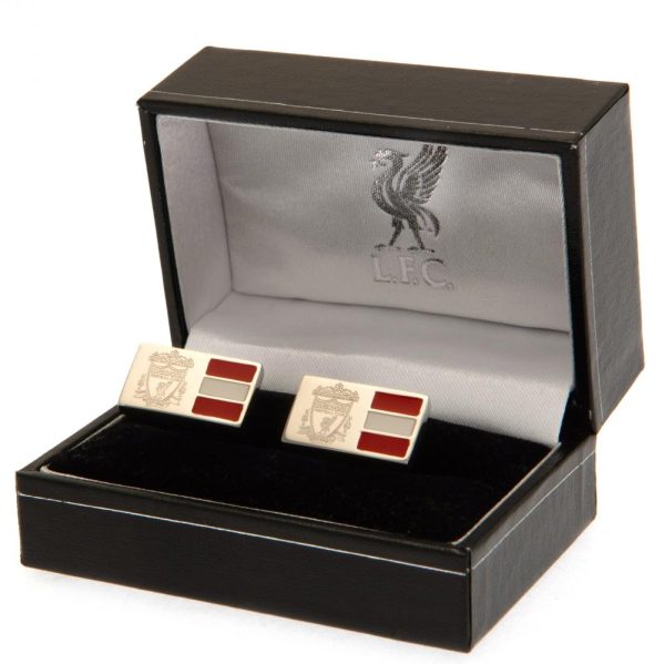 Liverpool FC Stainless Steel Stripe Cufflinks - Image 2