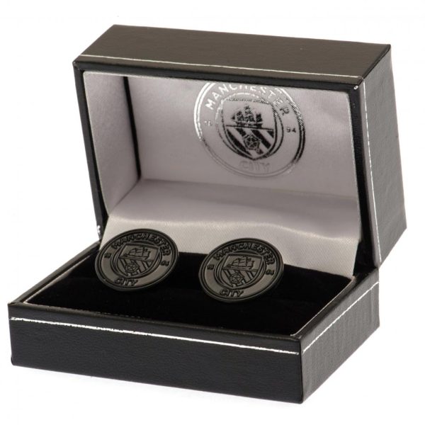 Manchester City FC Black IP Cufflinks - Image 2