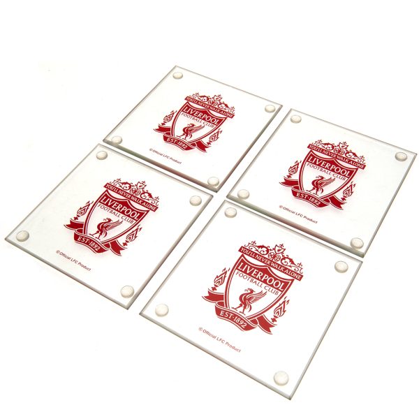Liverpool FC 4pk Glass Coaster Set - Image 2