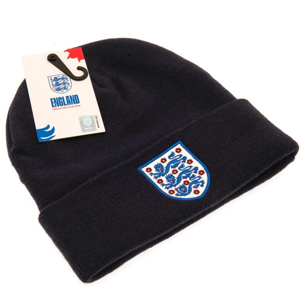 England FA Navy Cuff Beanie - Image 3