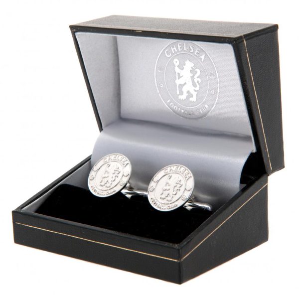 Chelsea FC Sterling Silver Crest Cufflinks - Image 2