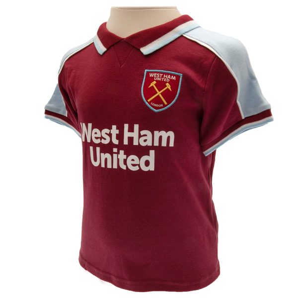 West Ham United FC Shirt & Short Set 9-12 Mths CS - Image 2