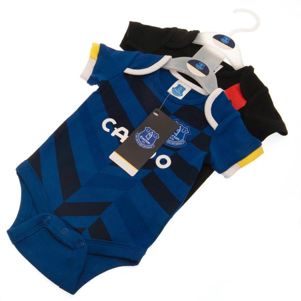 Everton FC 2 Pack Bodysuit 3-6 Mths - Image 3