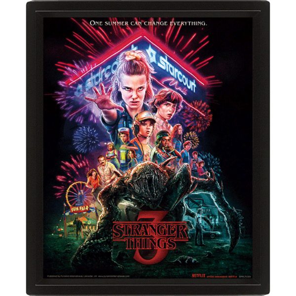 Stranger Things Summer Of 85 Framed 3D Picture - Image 3