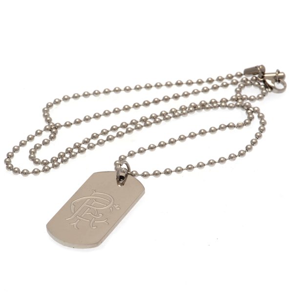 Rangers FC Engraved Dog Tag & Chain - Image 2