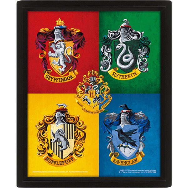 Harry Potter Crests Framed 3D Picture - Image 2