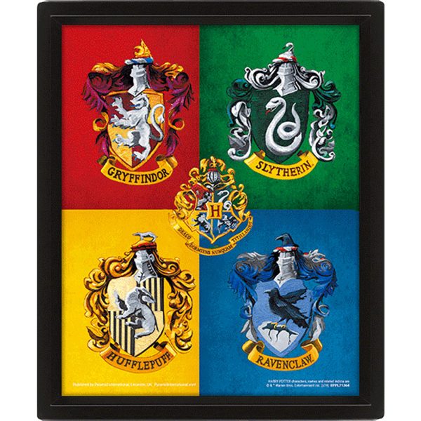 Harry Potter Crests Framed 3D Picture - Image 3