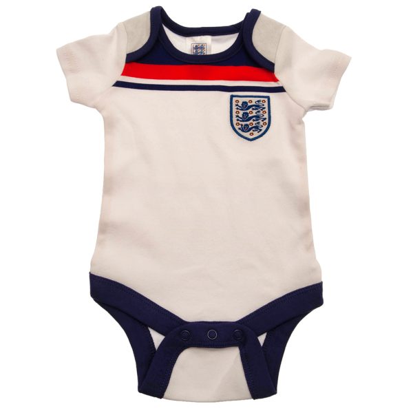 England FA 2 Pack Bodysuit 82 Retro 6-9 Mths - Image 2