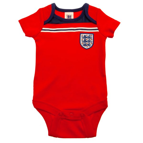 England FA 2 Pack Bodysuit 82 Retro 6-9 Mths - Image 3