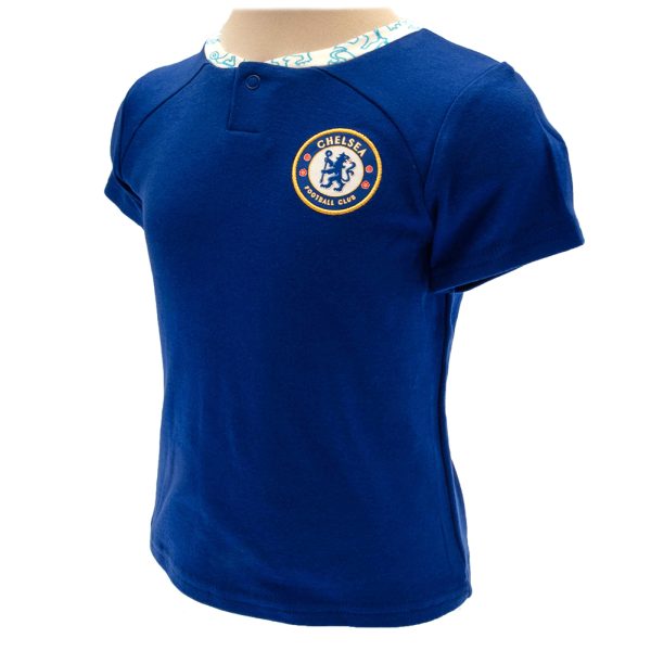 Chelsea FC Shirt & Short Set 9-12 Mths LT - Image 2