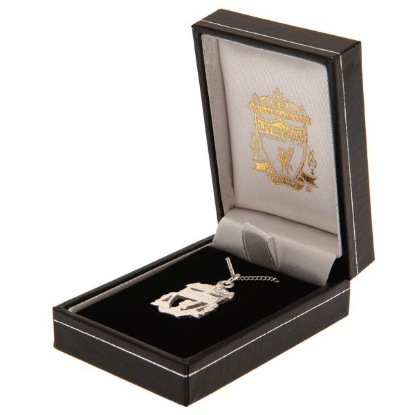 Liverpool FC Sterling Silver Pendant & Chain CR Small - Image 3