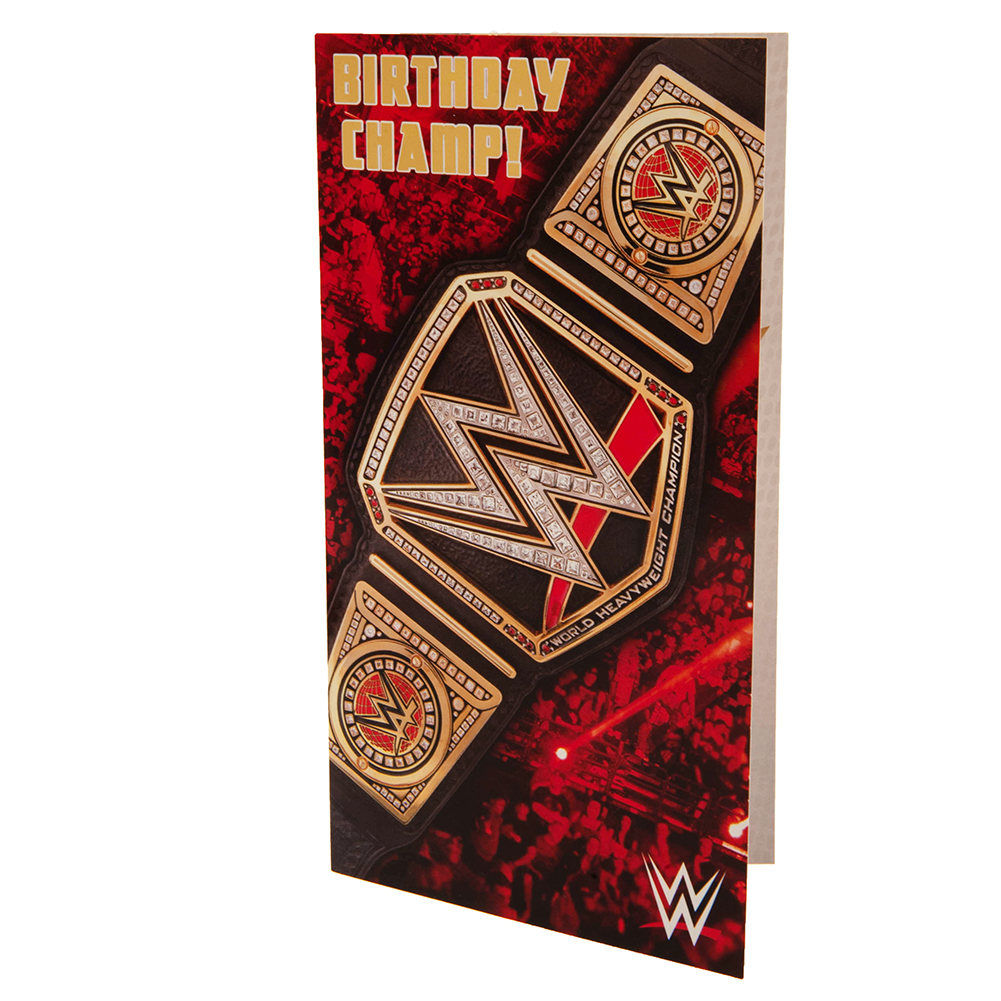 WWE Birthday Card Title Belt Select Sports Souvenirs