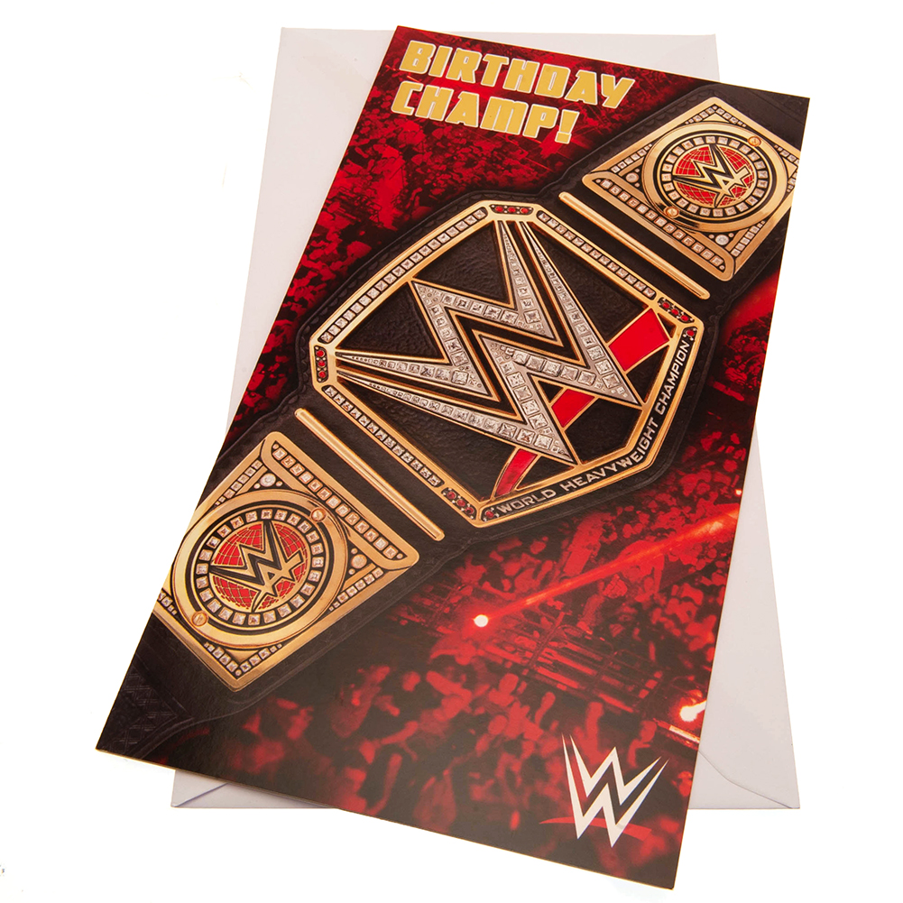 WWE Birthday Card Title Belt Select Sports Souvenirs
