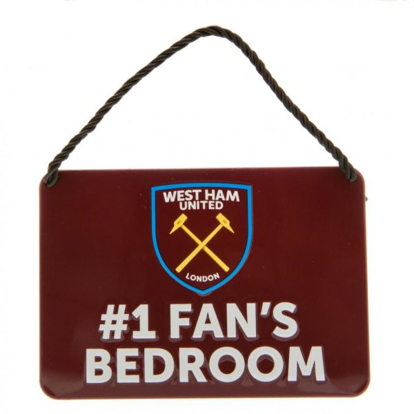West Ham United FC Bedroom Sign No1 Fan - Image 2