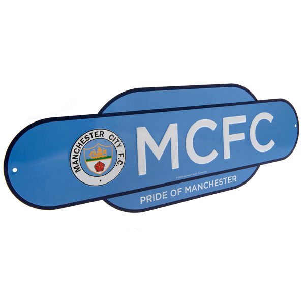 Manchester City FC Colour Retro Sign - Image 2