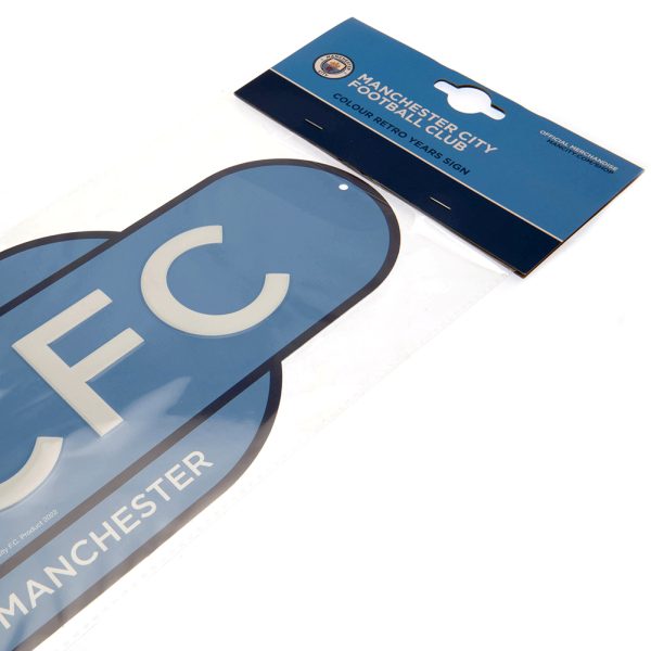 Manchester City FC Colour Retro Sign - Image 4