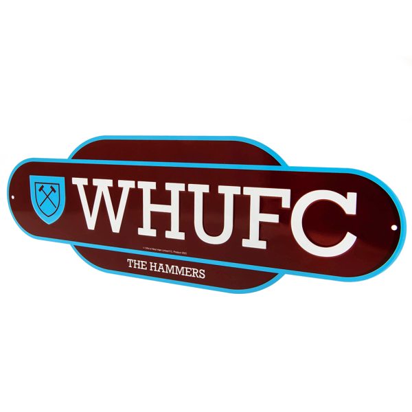 West Ham United FC Colour Retro Sign - Image 3