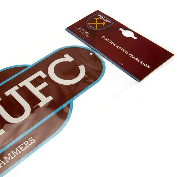 West Ham United FC Colour Retro Sign - Image 4