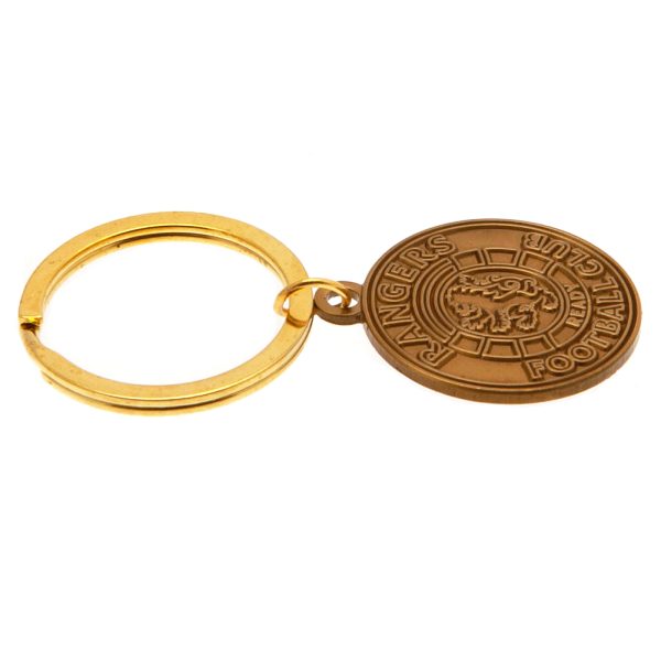 Rangers FC Antique Gold Ready Crest Keyring - Image 2