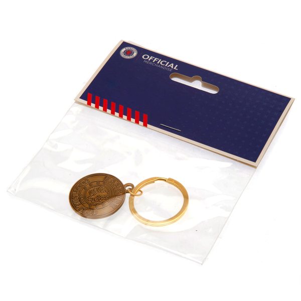 Rangers FC Antique Gold Ready Crest Keyring - Image 3