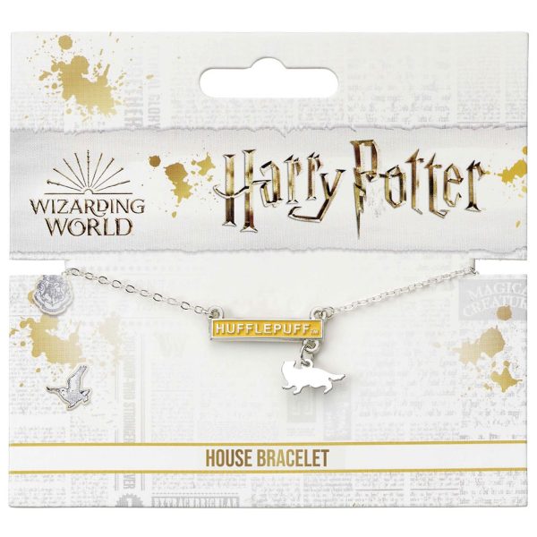 Harry Potter Silver Plated Bar Bracelet Hufflepuff - Image 2