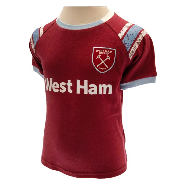 West Ham United FC Shirt & Short Set 9-12 Mths ST - Image 2