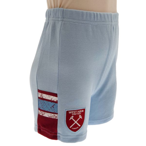 West Ham United FC Shirt & Short Set 9-12 Mths ST - Image 3