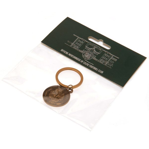 Celtic FC Antique Gold Crest Keyring - Image 3
