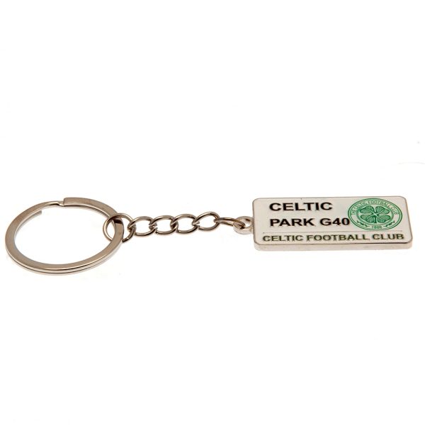 Celtic FC Embossed Street Sign Keyring - Image 2