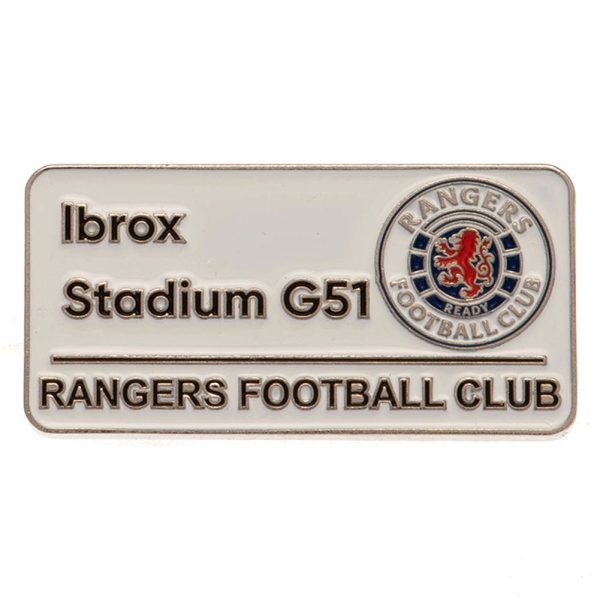Rangers FC Street Sign Badge