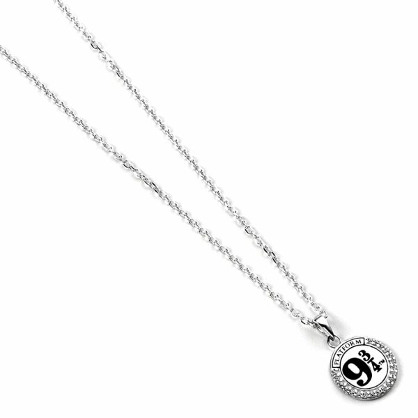 Harry Potter Sterling Silver Crystal Necklace 9 & 3 Quarters - Image 2