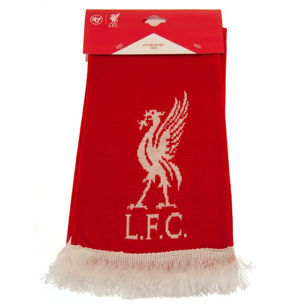 Liverpool FC White Liverbird Scarf - Image 4