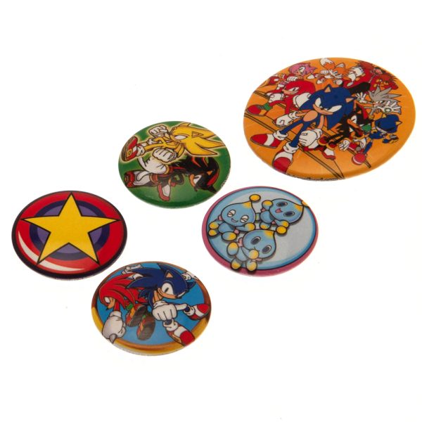 Sonic The Hedgehog Button Badge Set - Image 2
