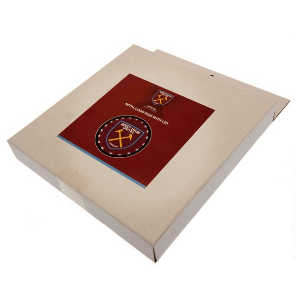 West Ham United FC Metal LED Logo Sign - Image 4