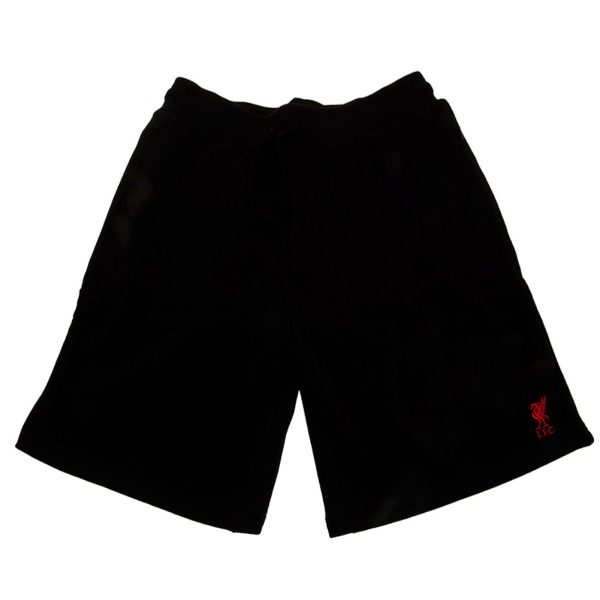 Liverpool FC Sweat Shorts Mens Black Small - Image 2